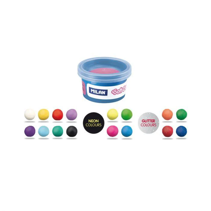 مجموعة 16 علبة من العجين الطري 30 جم بألوان متنوعة (بما في ذلك النيون واللمعان) - Image 5