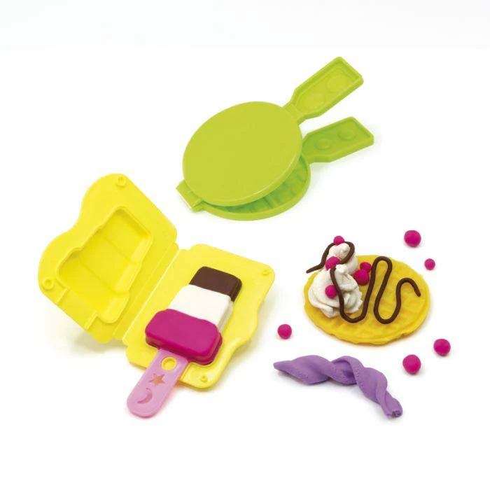 مجموعة 6 علب 59 جرام من العجين الطري مع أدوات الآيس كريم والوافل - Image 5